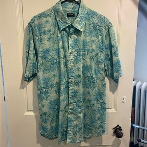 Men’s cotton short sleeve button down shirt